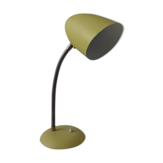 Lampe à poser jaune vintage typique des années 1950