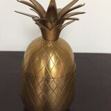 60's vintage brass pineapple ice bucket