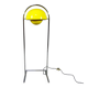 Lampe de sol en pot de fleurs jaune Cosack des années 1960-70.