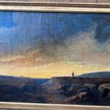 Table XIX° Romantic "Solitary shepherd at dusk" HST/P + frame