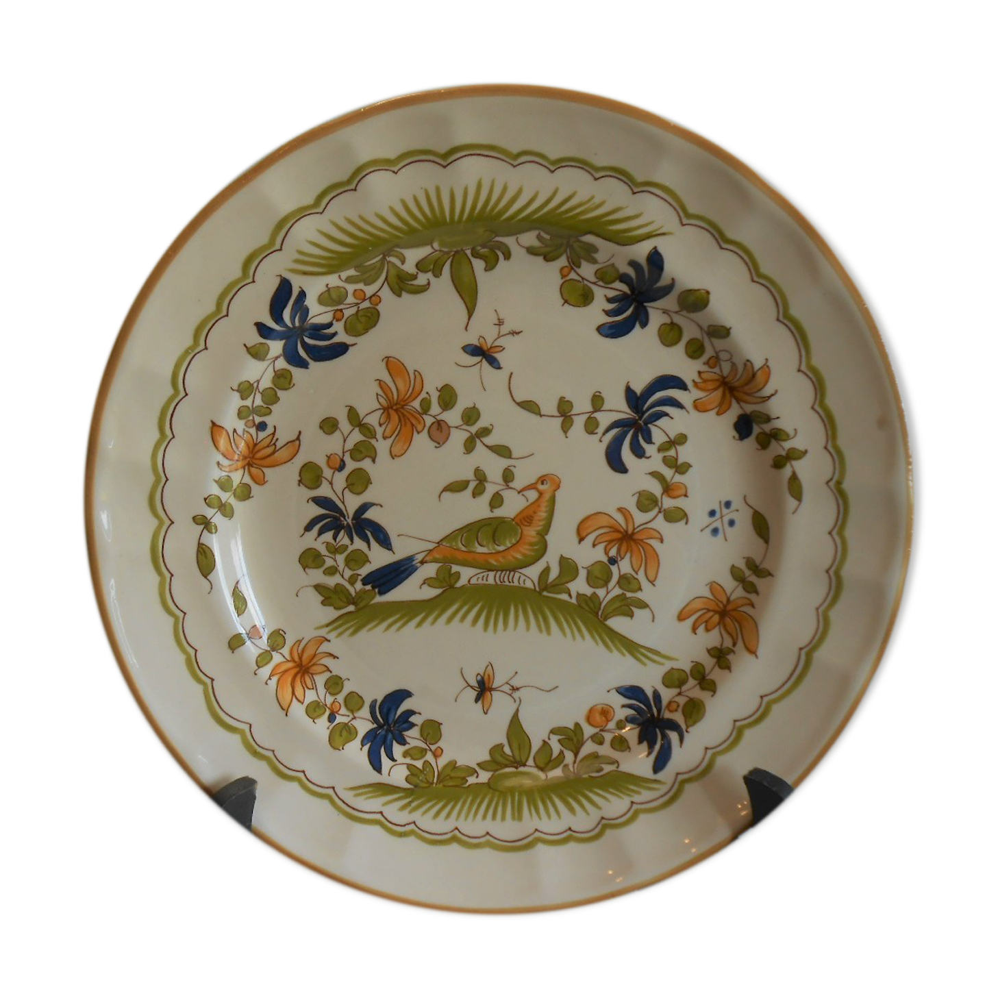 Decorative plate faience martres tolosane moustiers