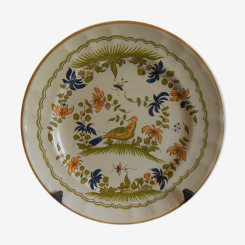 Assiette decorative faience martres Tolosane Moustiers