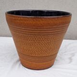 Ceramic pot cover signed