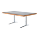 Warren Platner writing desk leather and oak Knoll United States 1970