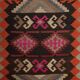 Vintage Turkish hallway rug 96x384 cm