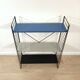 Mid century free standing rack with metal shelves by A. Dekker for Tomado