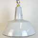 Lampe à Suspension Industrielle en Émail Gris de Philips, 1960s