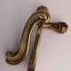 Set of 10 pairs of solid brass door handles – antique style / classic