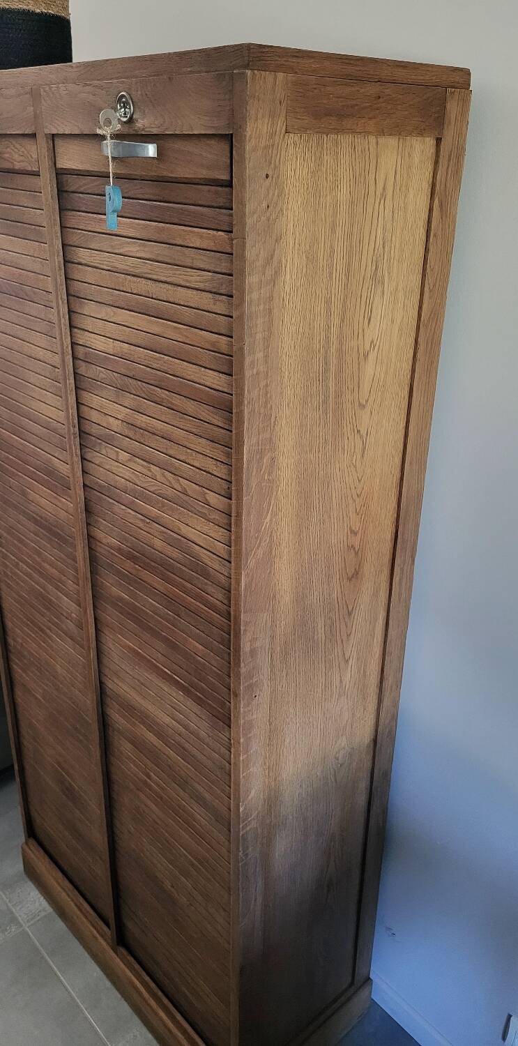 Double Oak Filing Cabinet