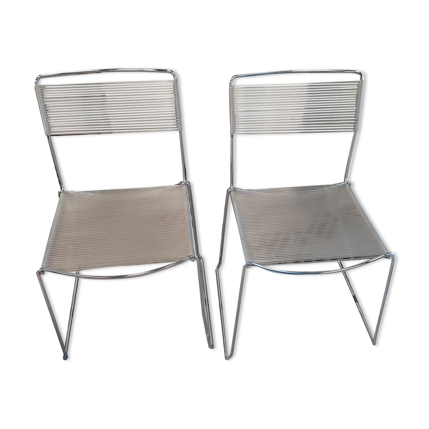 Set of 2 scoubidou chairs