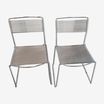Set of 2 scoubidou chairs