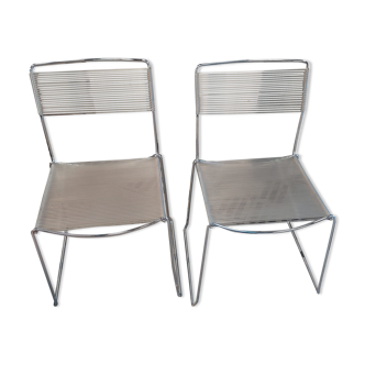 Set of 2 scoubidou chairs