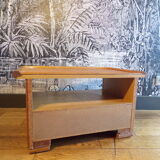Meuble d'appoint vintage en rotin
