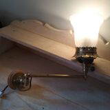 Applies articulated in brass and Tulip glass
