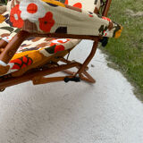 Deckchair chaise longue year 70