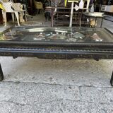 Chinese coffee table with mother-of-pearl and ivory stone inlays