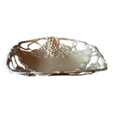 Metal basket with vine decor