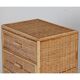 Vintage 1960s rattan and bamboo storage