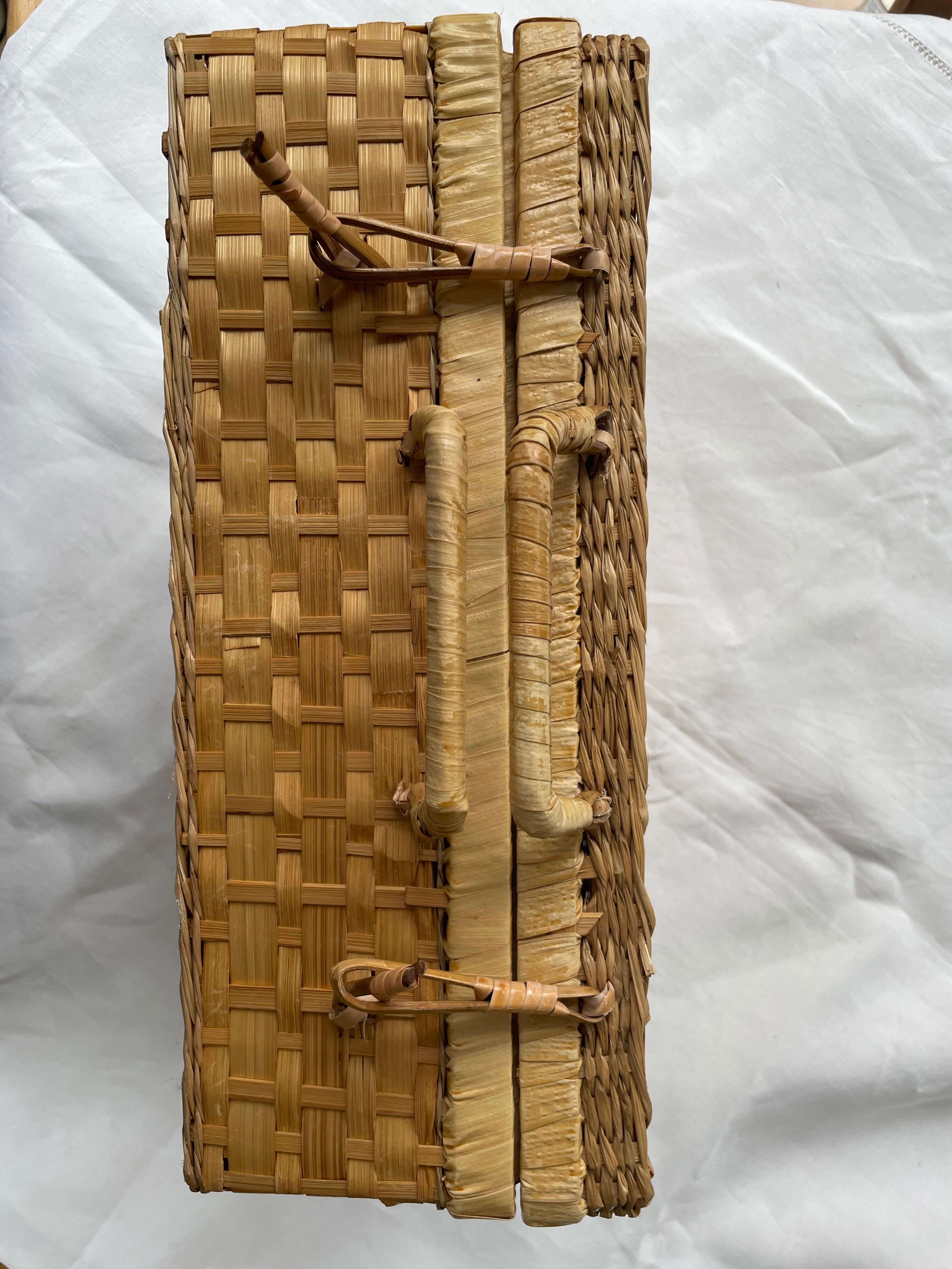 Wicker suitcase