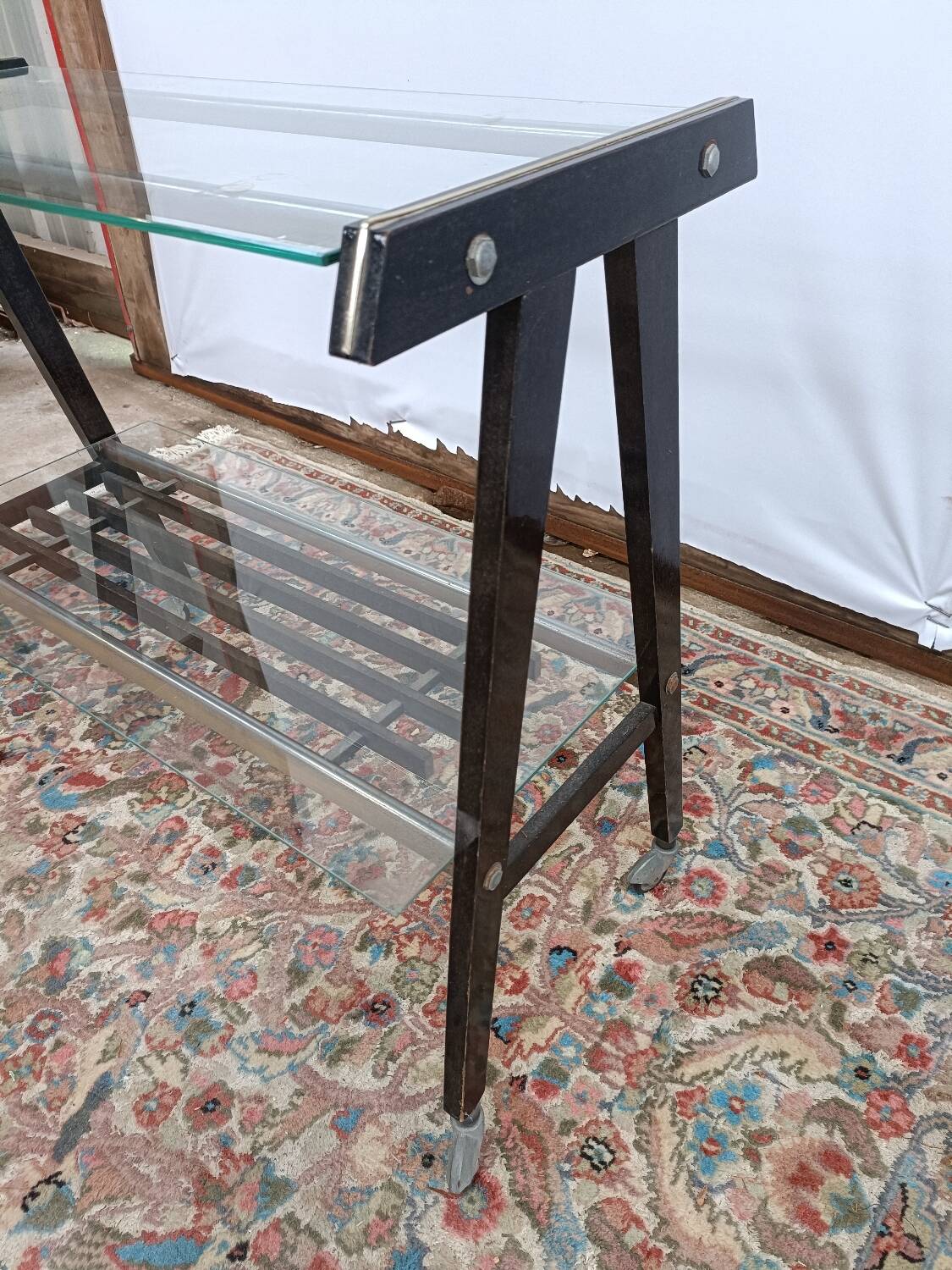 1970s wheeled dessert trolley