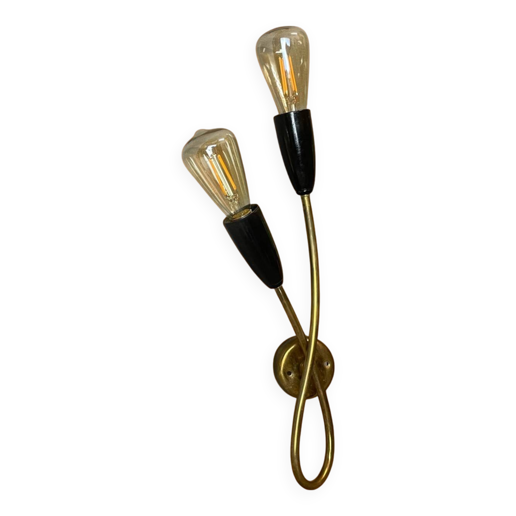Mid Century double sconce wall lamp