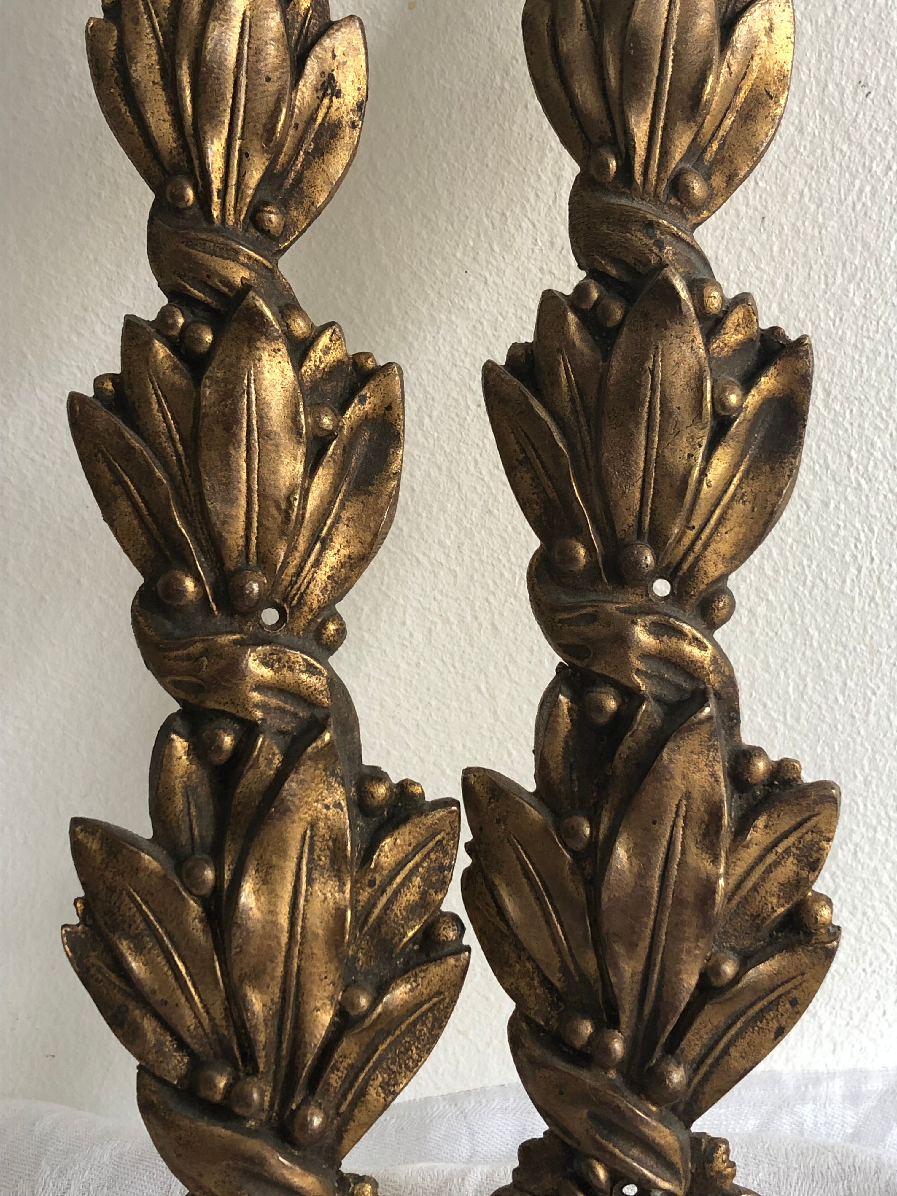 Gilded bronze ornaments, ancient decoration