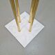 Italian Carrara Marble and Brass Freestanding Coat Rack, 1960s