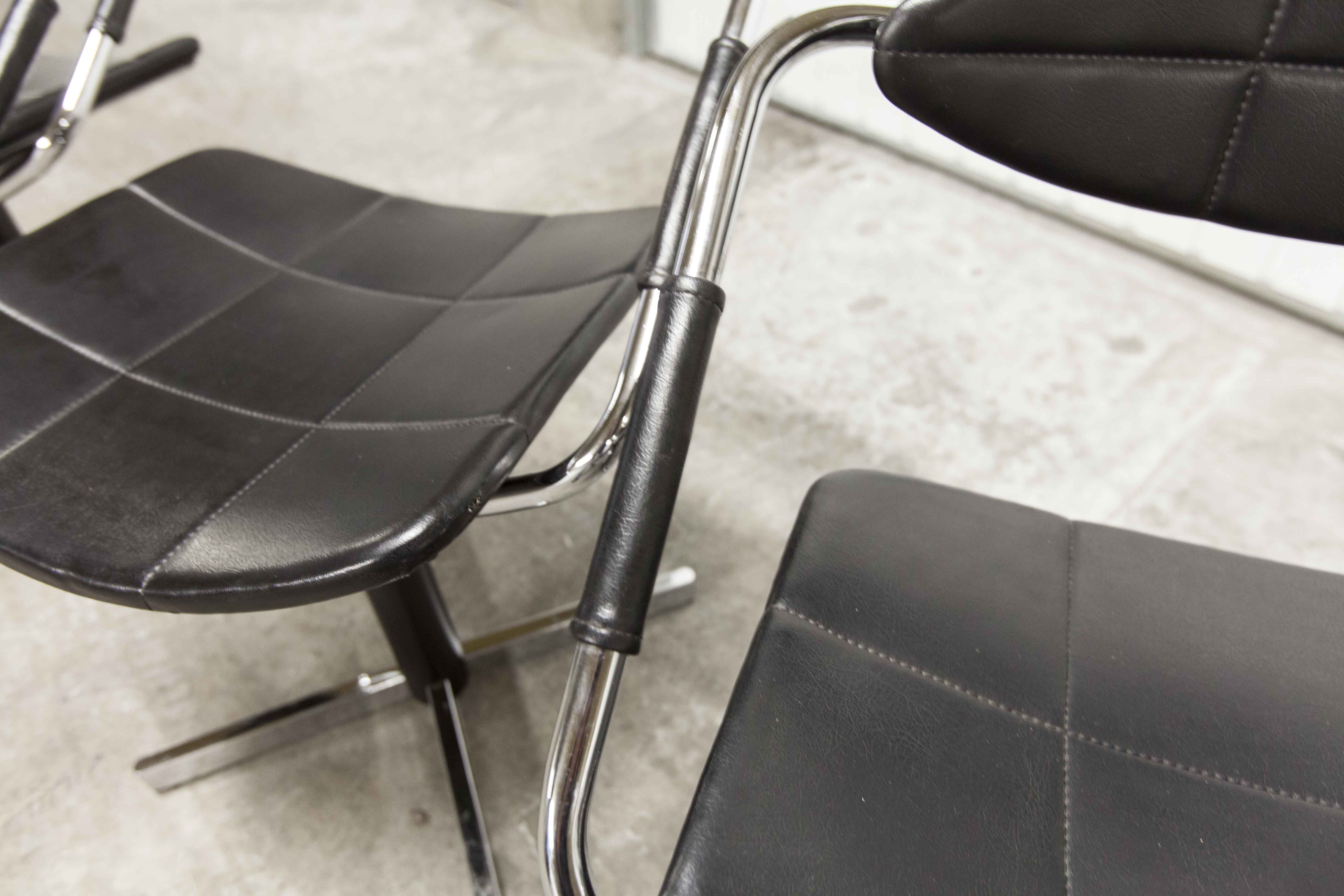 Set of 4 chairs armchairs Steiner model unesco 1962