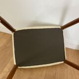 Scandinavian stool Niels Otto Moller in teak buckle