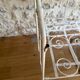 Small renovated wrought iron bed