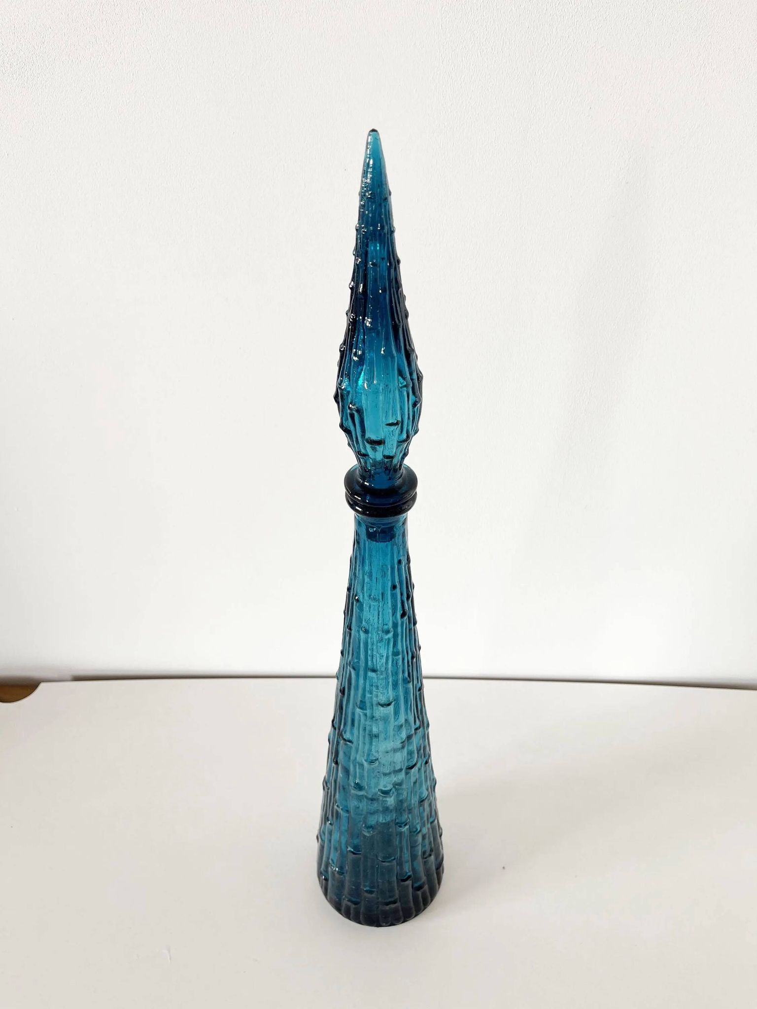 Vintage Italian glassware, bottle or carafe, 1960s, EMPOLI
