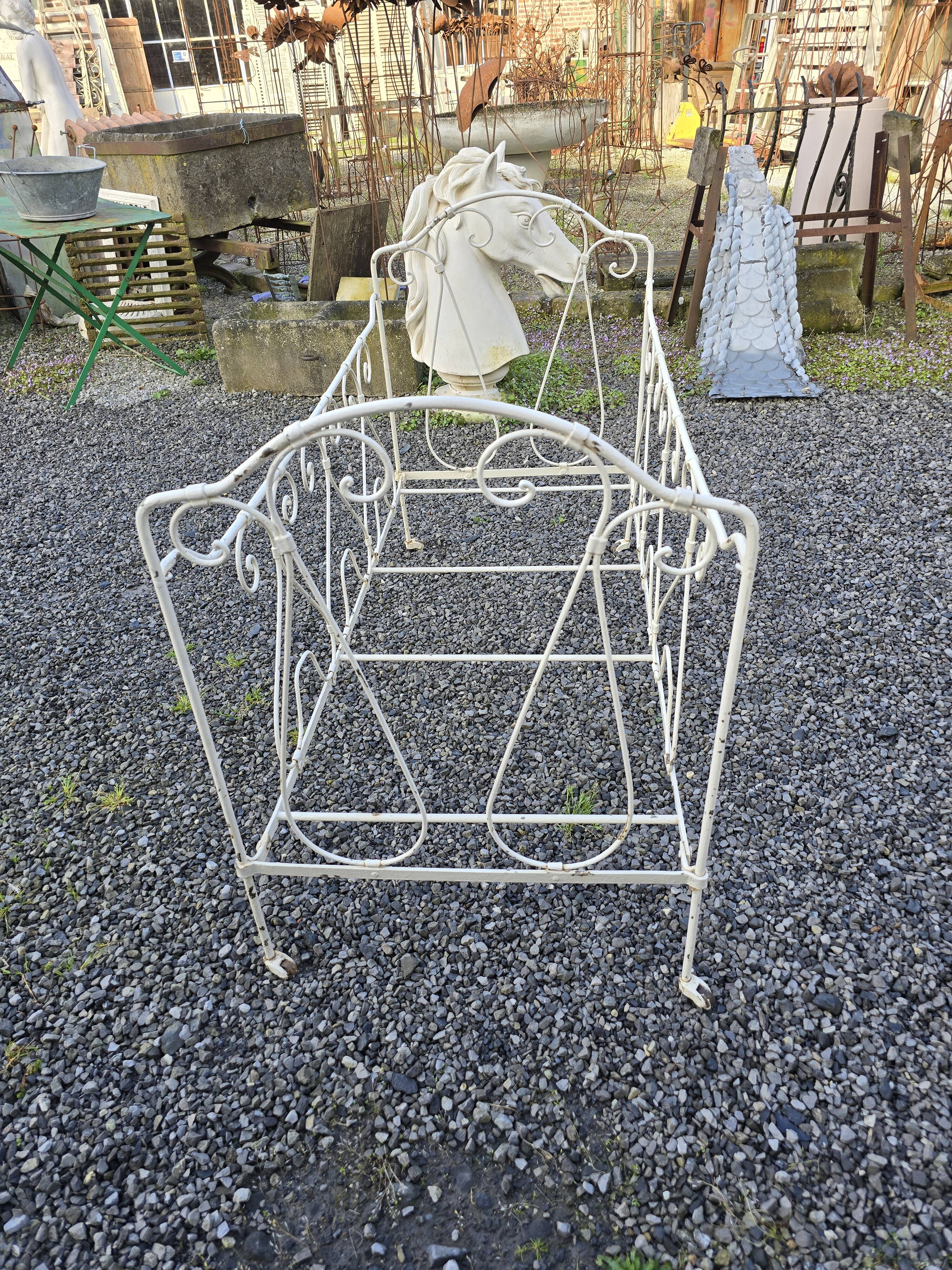 Wrought iron children's bed