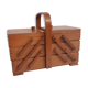 Wooden sewing basket
