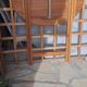 Oval teak wooden folding boat table 1970 Wooden side table sold individually