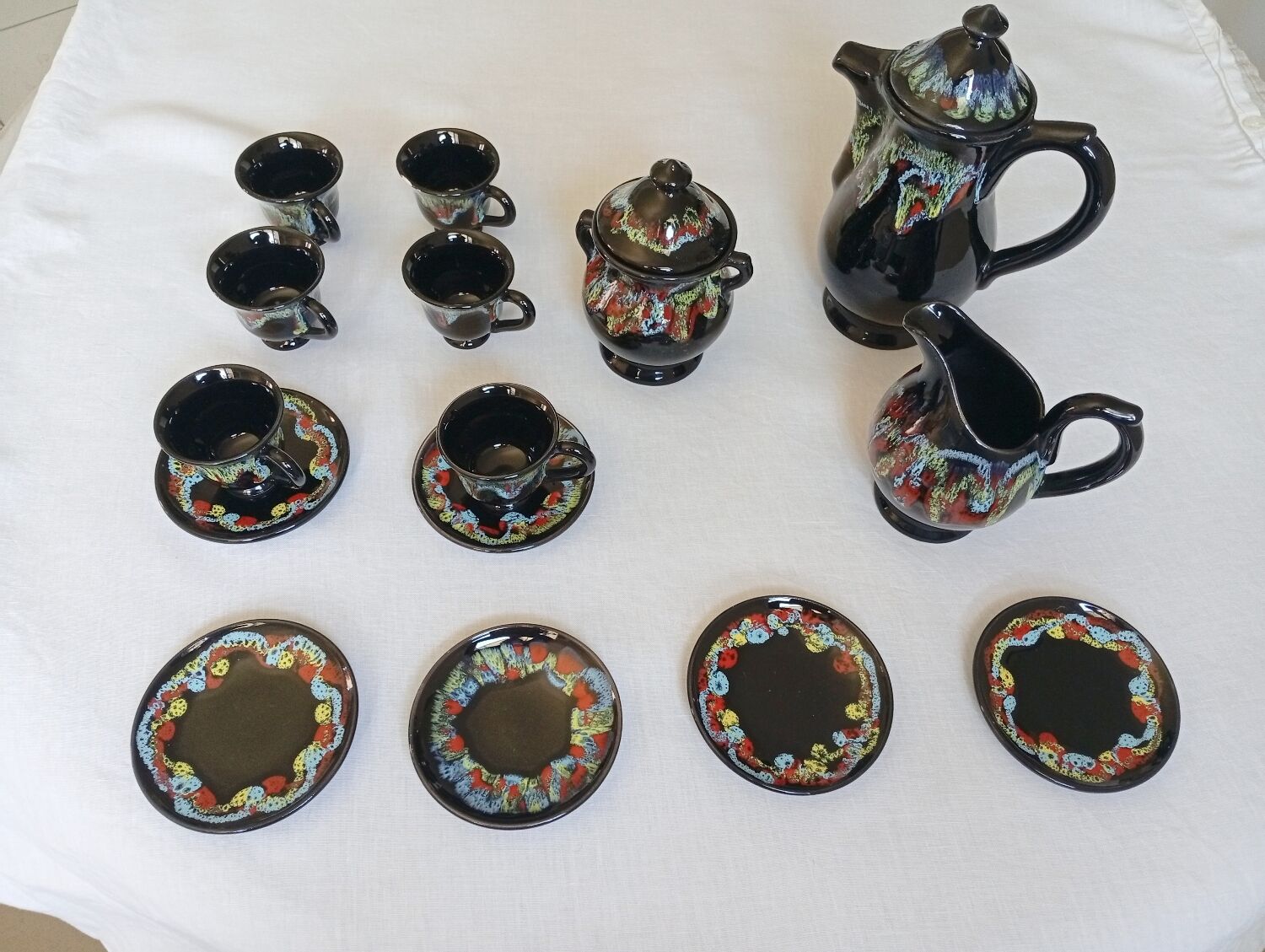 Charming coffee service Vallauris Vintage 60s/70s