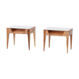 Suite of 2 vintage by F.lli Strada bedside tables