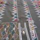 Green berber rug handmade 260x135cm