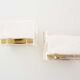 Pair of Heavy Petite Muranoglass and brass sconces by La Murrina