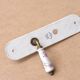 Door handle and porcelain cover from Paris, floral rose decoration, 1960s.
