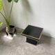 Black lacquer and brass console coffee table