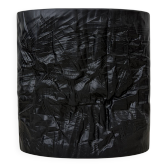Martin Freyer Rosenthal Bisque Porcelaine Noire Paper Relief Vase Op Art