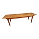 Large bistro café table Alsatian winstub restaurant 1930