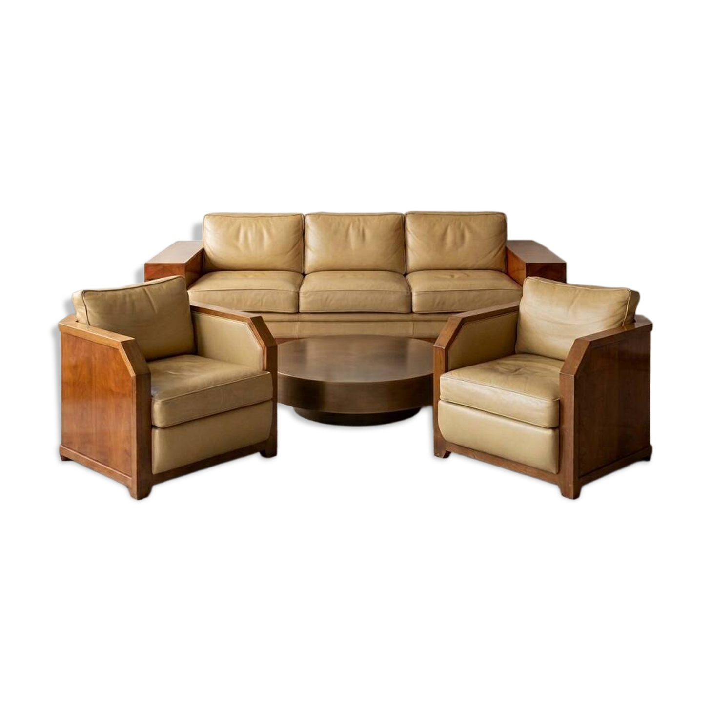 Sofa and armchairs Model "Dominique" by Hugues Chevalier