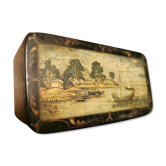 Small painted wooden box