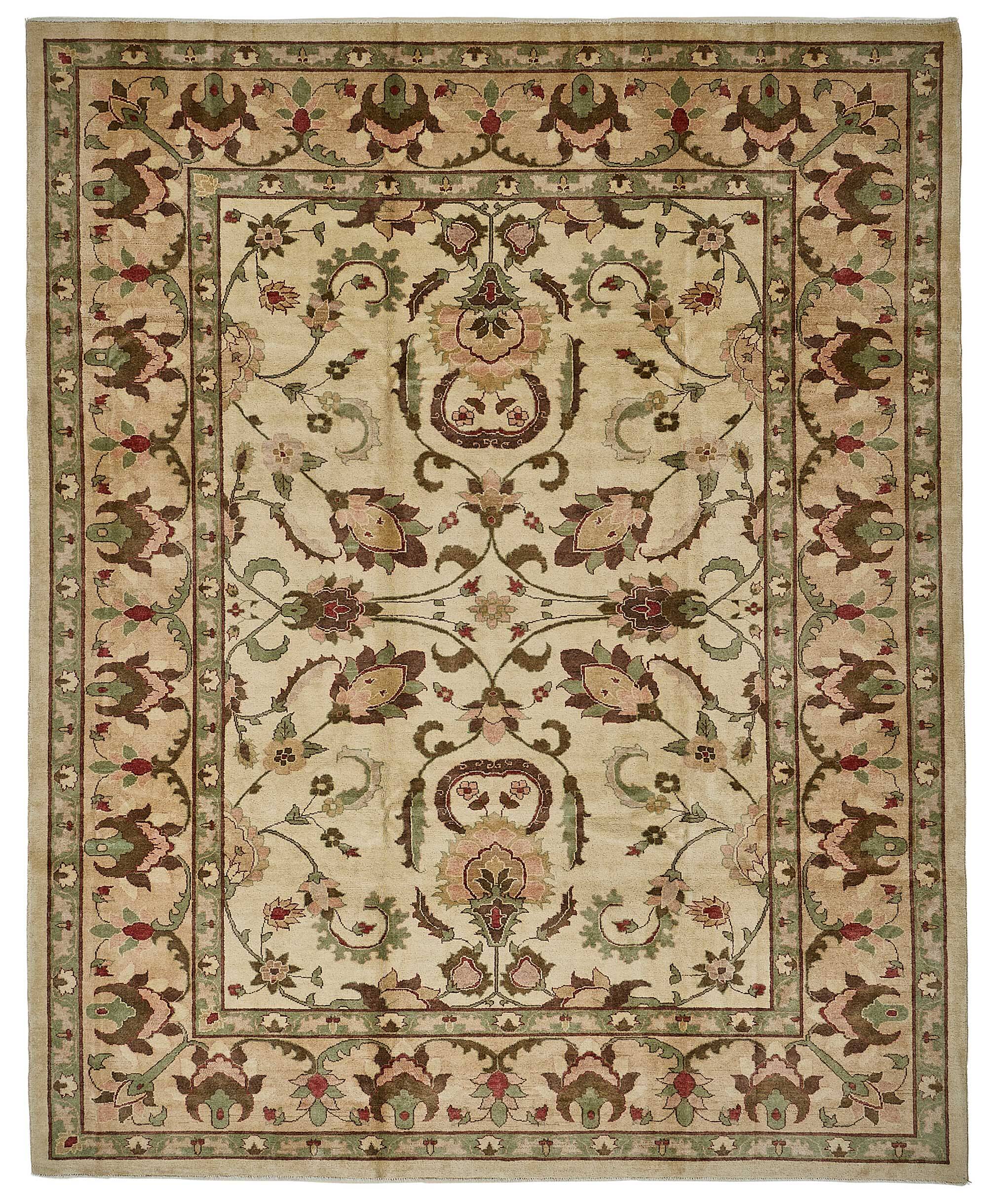 Turkish Handknotted Wool Oushak Rug 282 cm x 352 cm