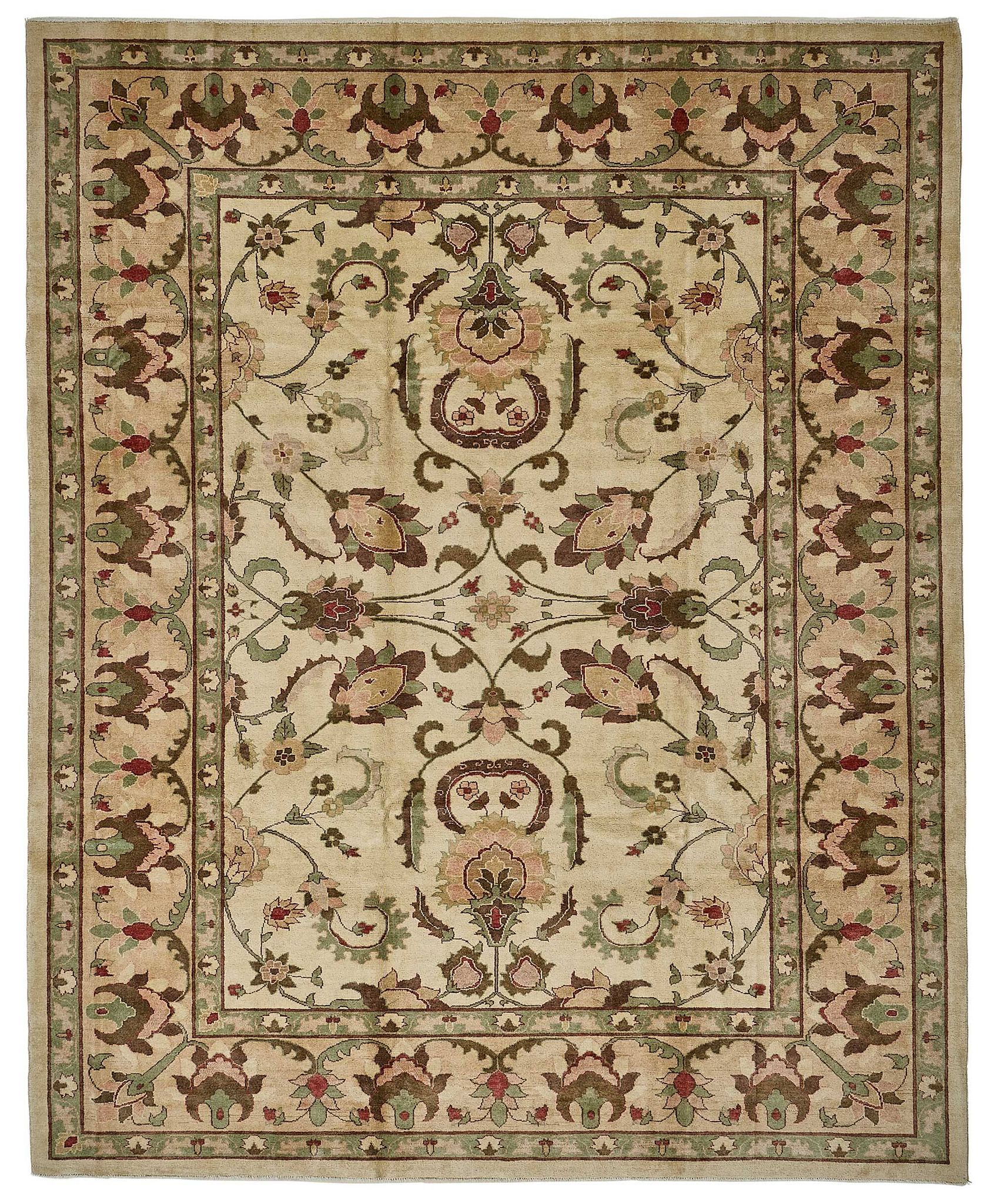 Turkish Handknotted Wool Oushak Rug 282 cm x 352 cm