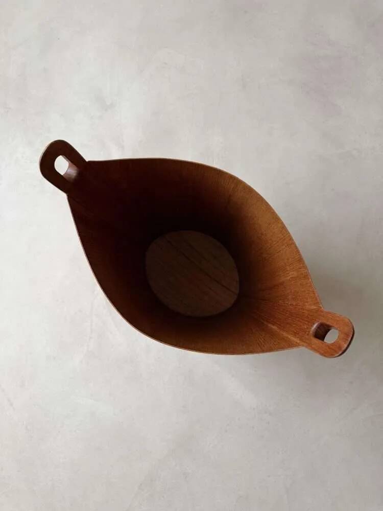 Vintage paperbin Einar Barnes PS Heggen teak 1960s