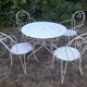 Antique wrought iron garden furniture
