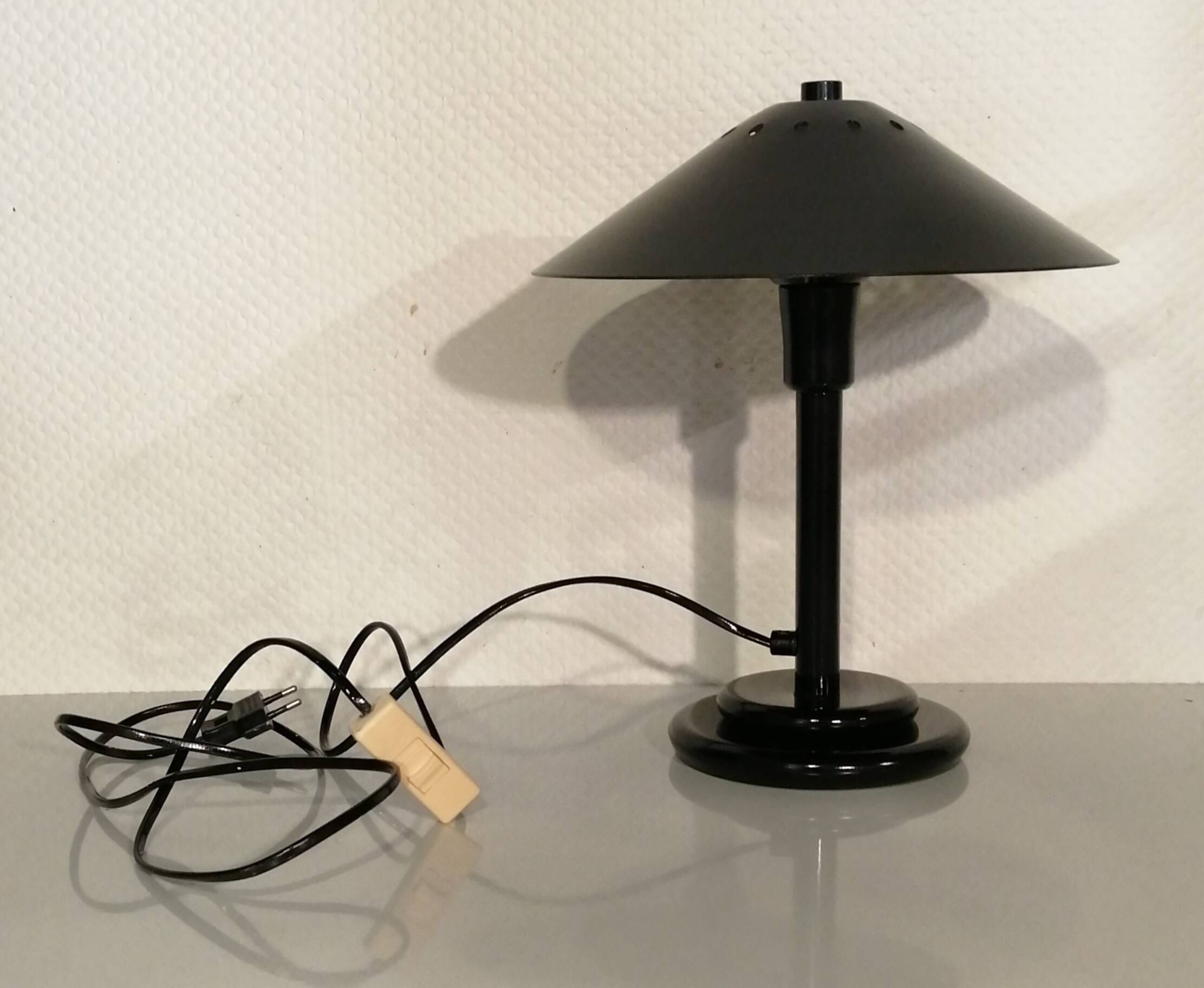 Vintage Aluminor metal mushroom desk lamp 1970s
