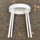 Vintage white stool from the 70s — Space Age / Pop Art design